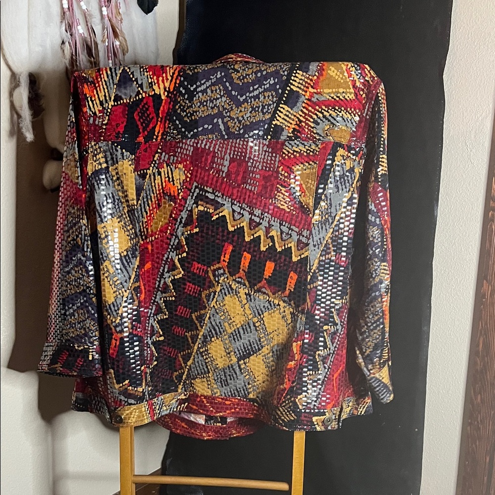 Ruby Rd. Multicolor Patterned Jacket - image 5